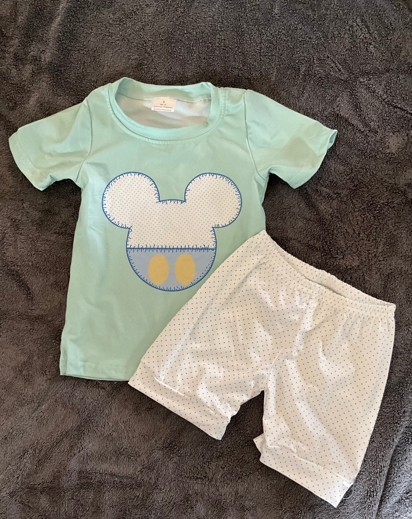 Cartoon Mouse Short Set