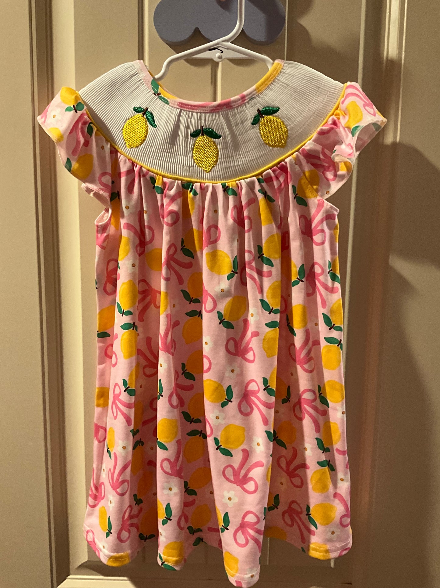 Smocked Lemon Dress