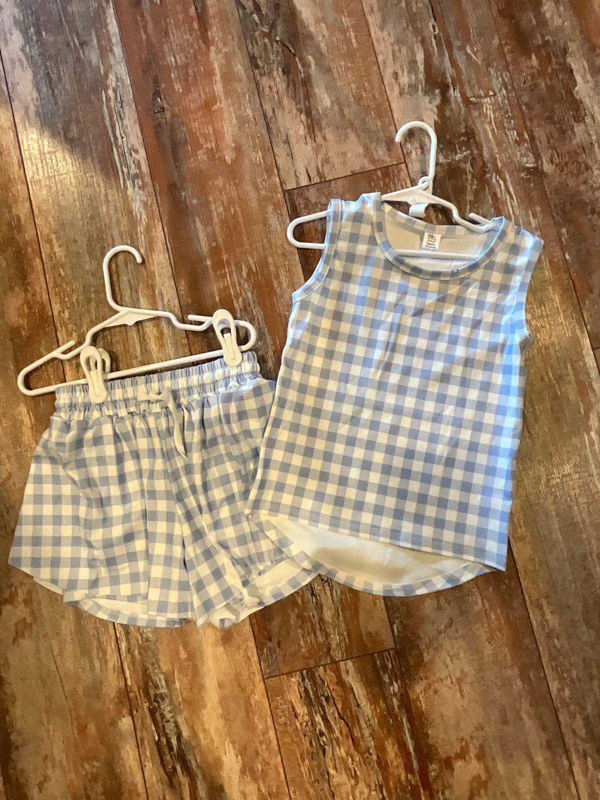 Yoga Checkered Short Set