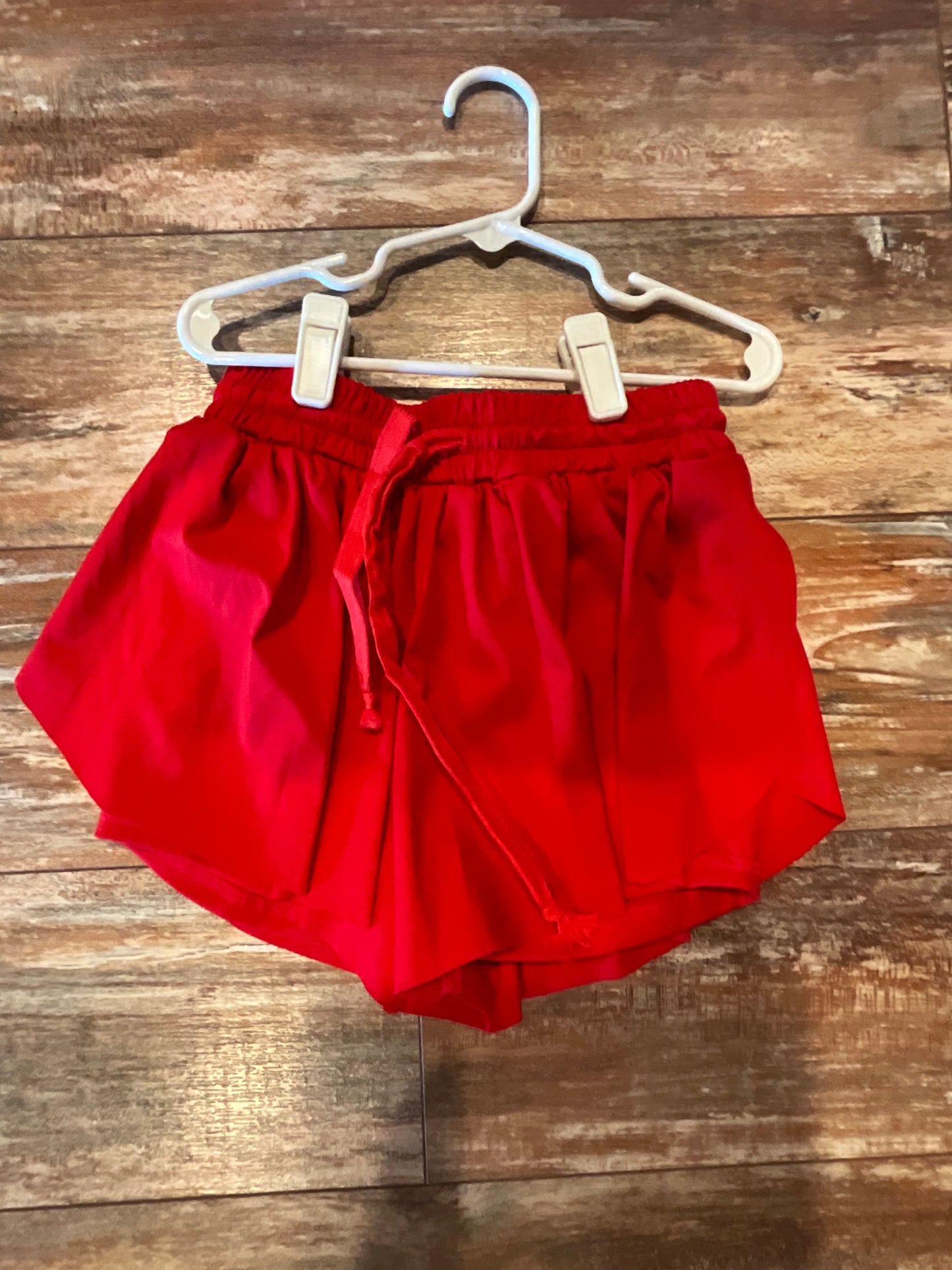 Yoga Red Butterfly Shorts