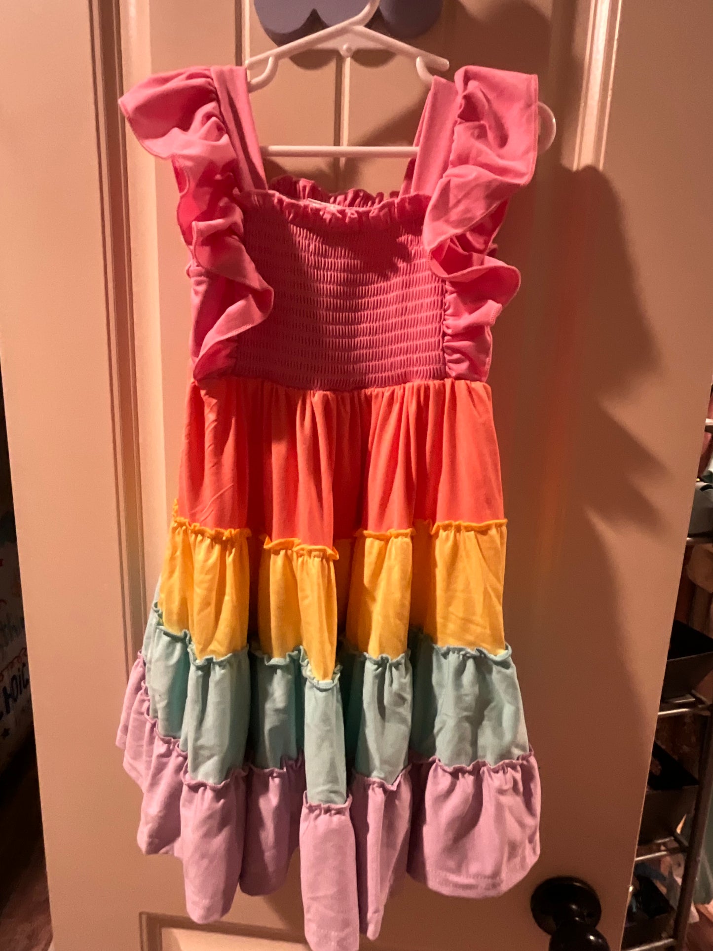 Colored Tiered Dress