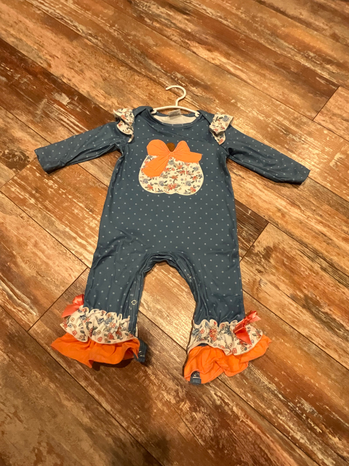 Floral Pumpkin Romper