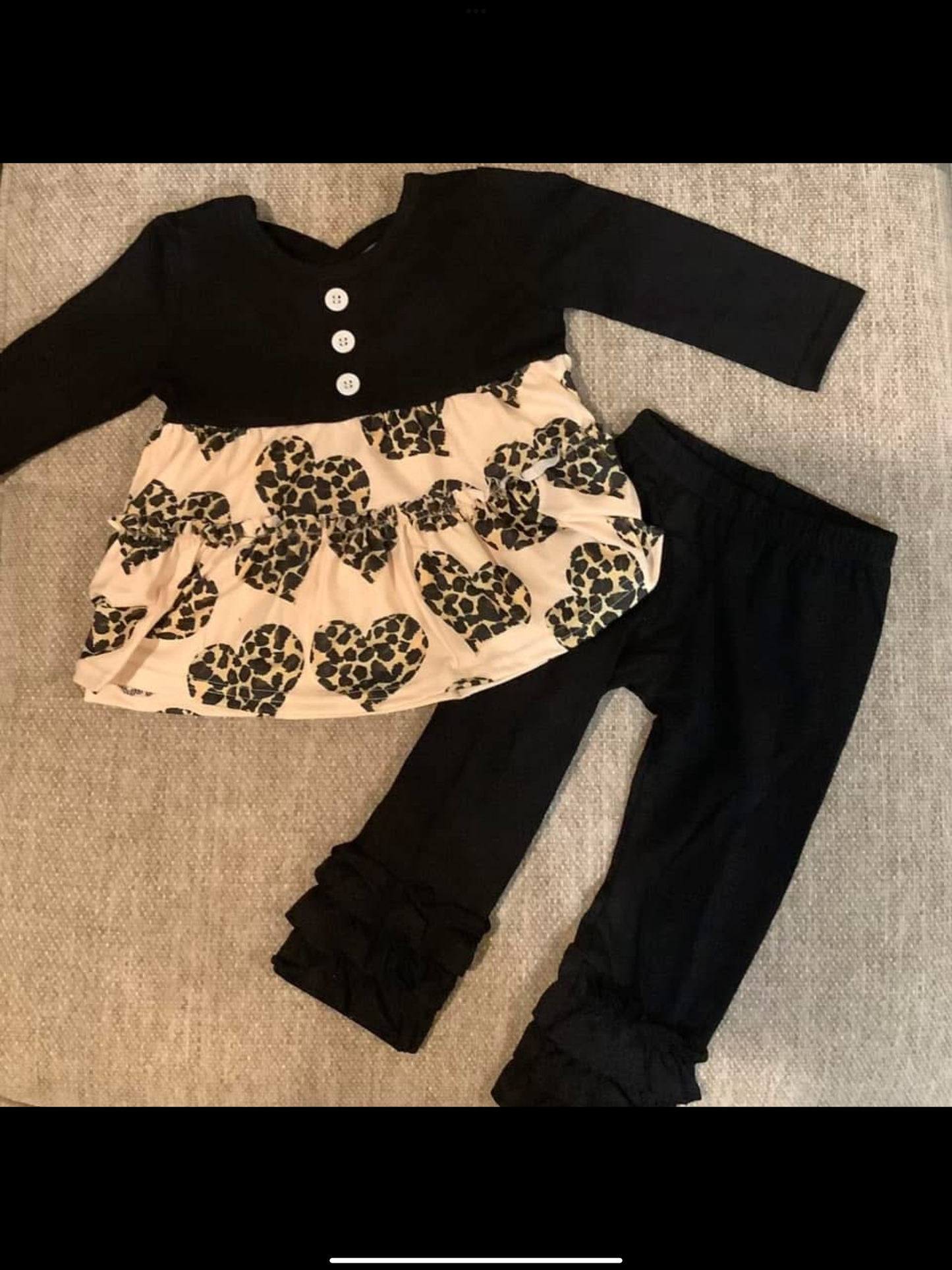 Leopard Heart Pant Set