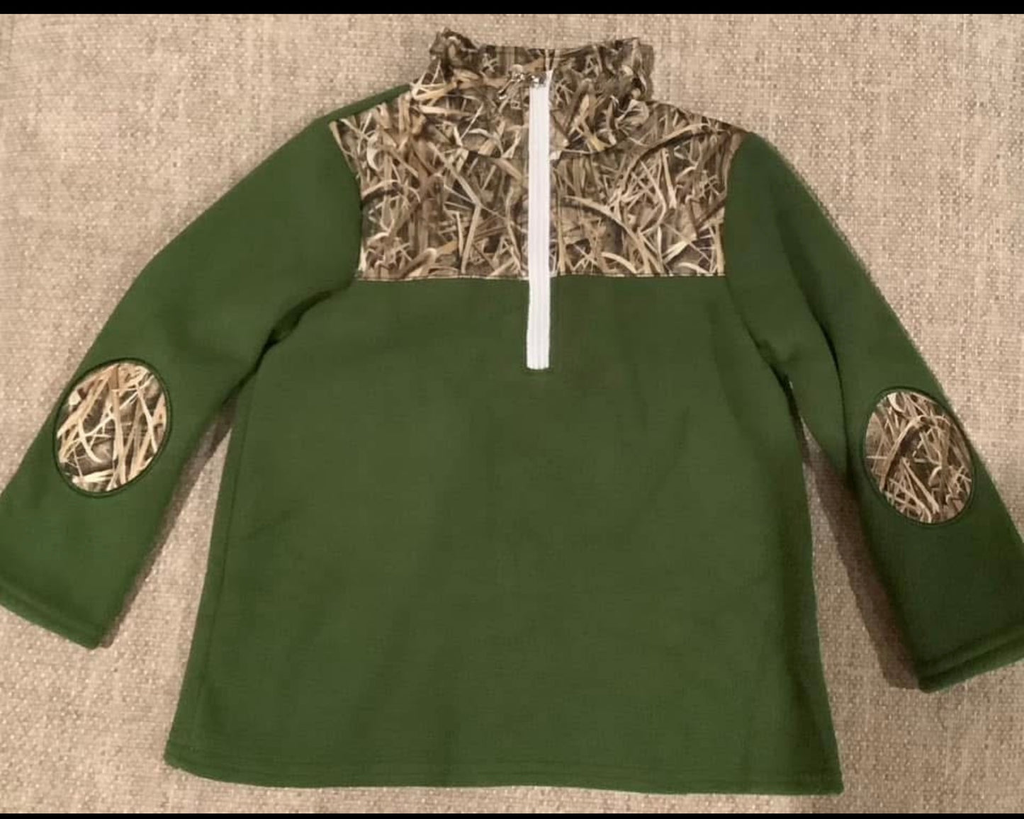 Camo Green Fleece Pullover