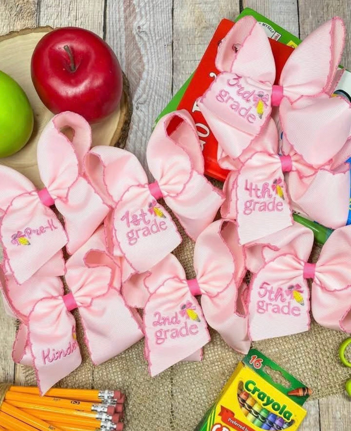 Bow Pink 1st Grade