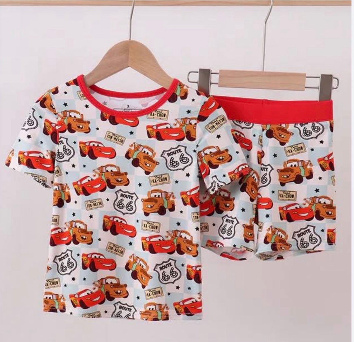 Bamboo Cars Short Set