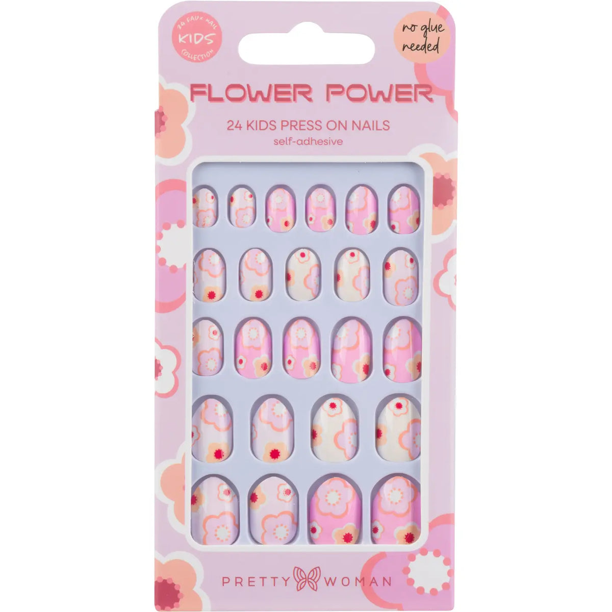 Stick On Nails Flower Power