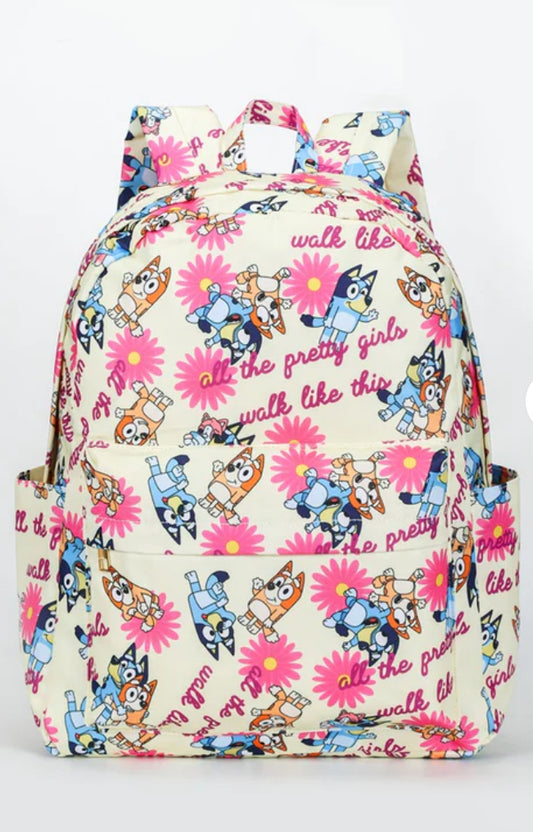 Backpack Bluey Floral