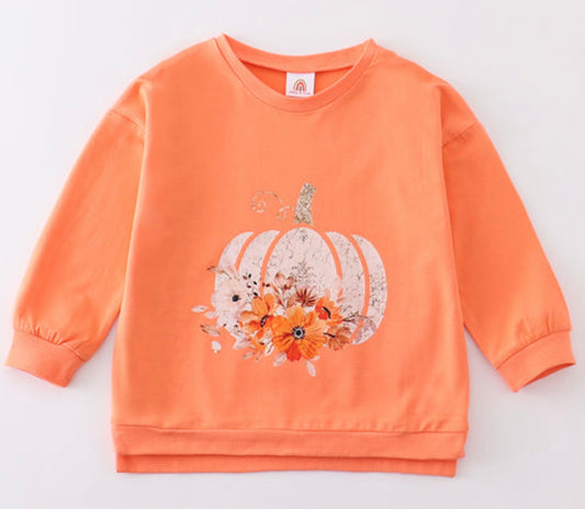 Pumpkin Shirt Long Sleeves