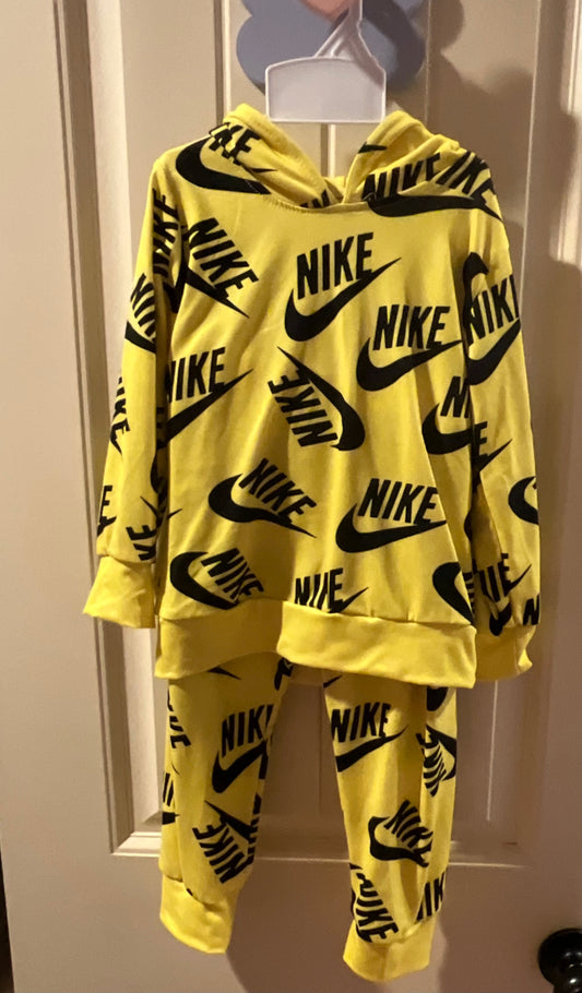 N!ke Pant Set Yellow