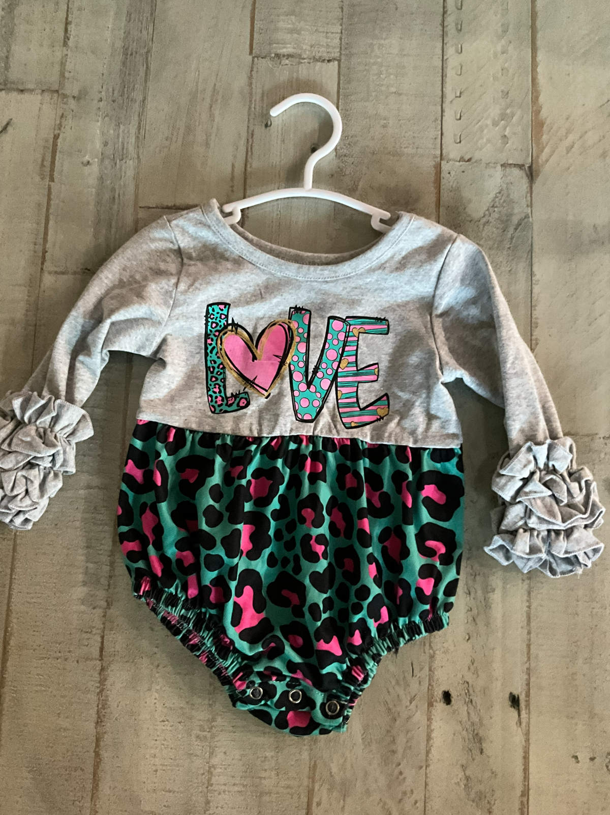 Love Leopard Romper