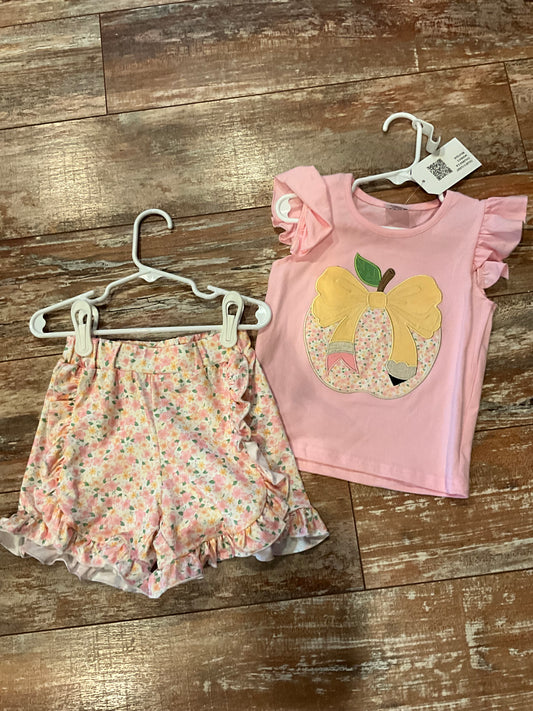 BTS Apple Floral Short Set