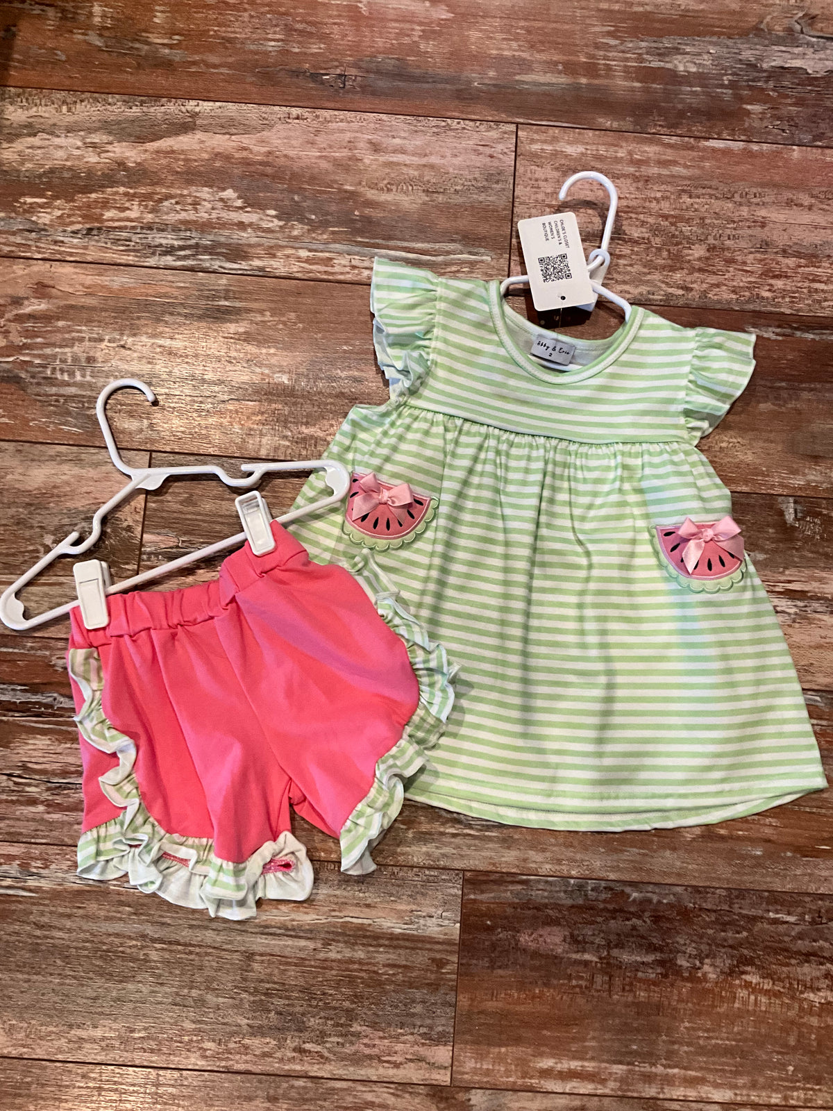 Watermelon Stripe Short Set
