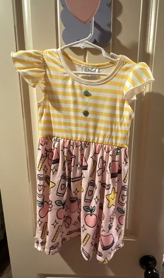 BTS Yellow Stripe Sress