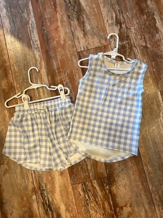 Yoga Checkered Short Set