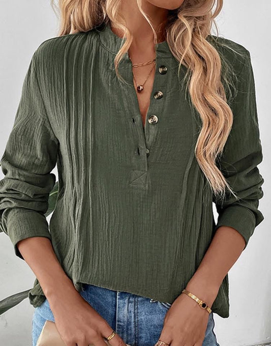 Army Green Blouse