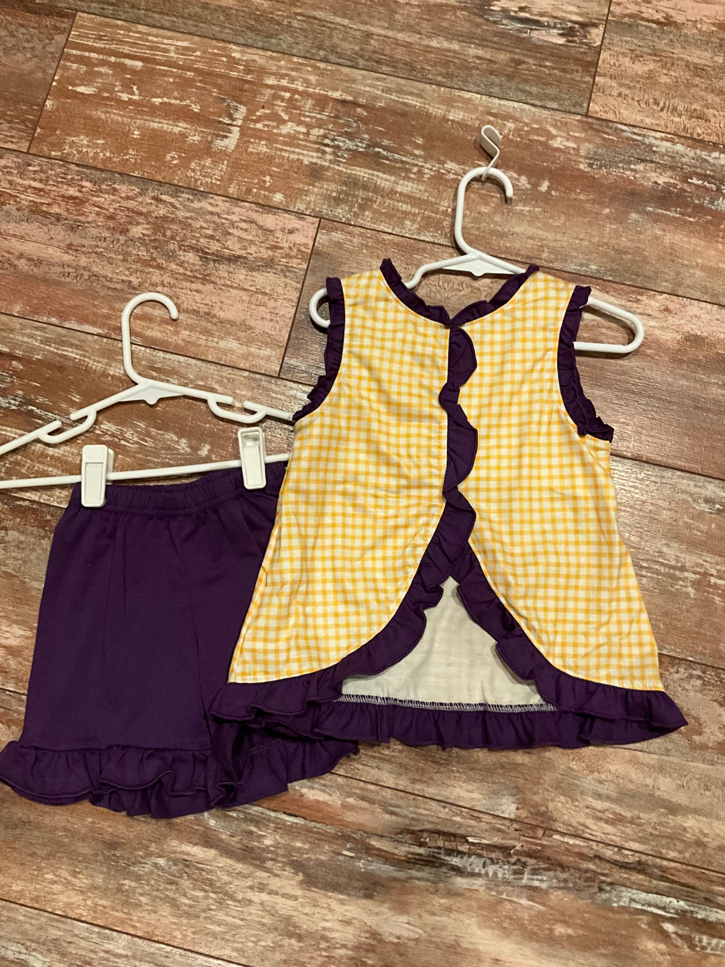 LSU Bow Short Set