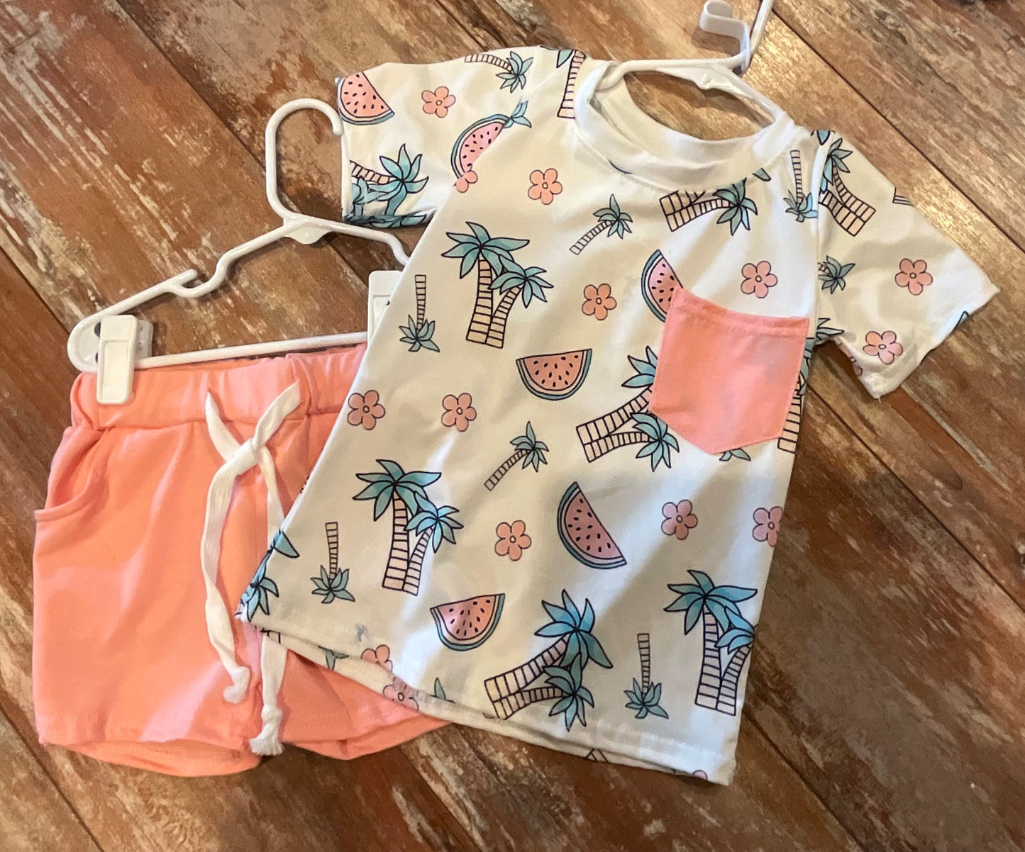 Palm Tree Short Set