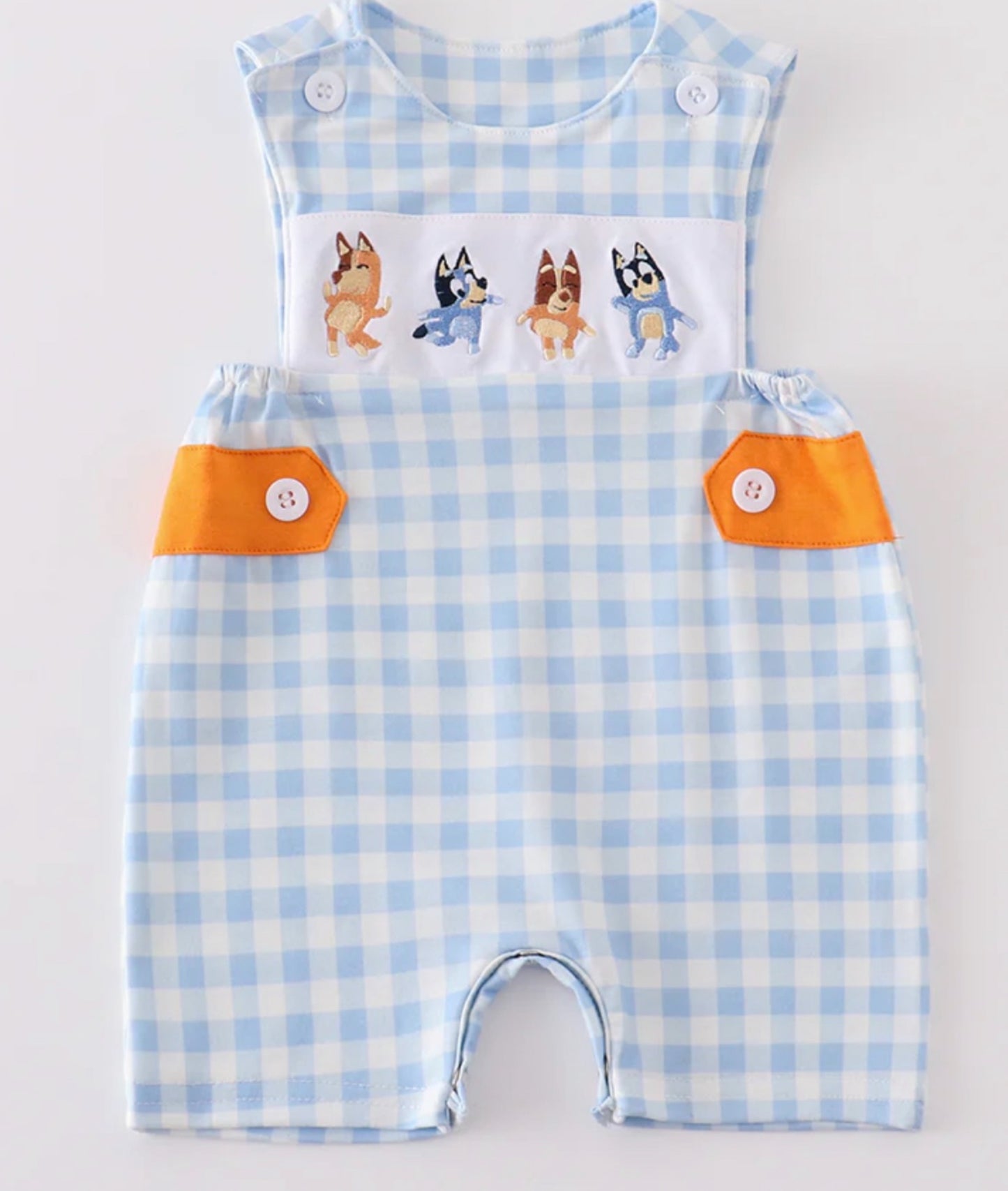 Blue Dog Romper