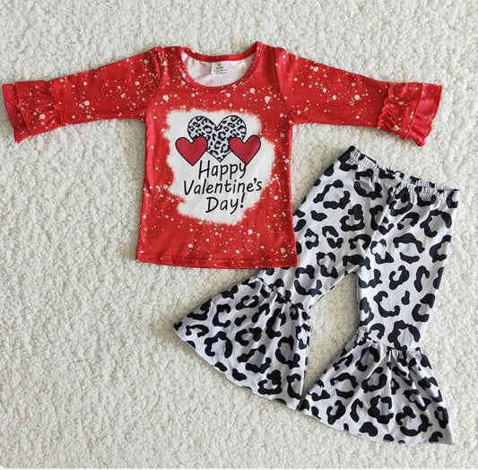 Heart Leopard Pant Set