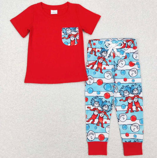 Dr Seuss Thing 1 & 2 Pant Set