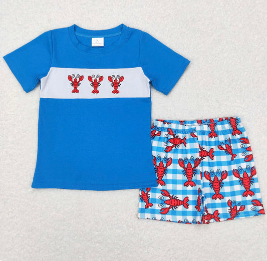 Crawfish Blue Short Set