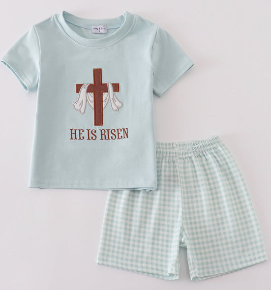 Easter Embroidery Short Set