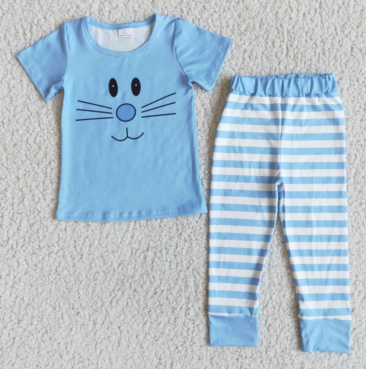 Easter Pajamas Stripe Bunny