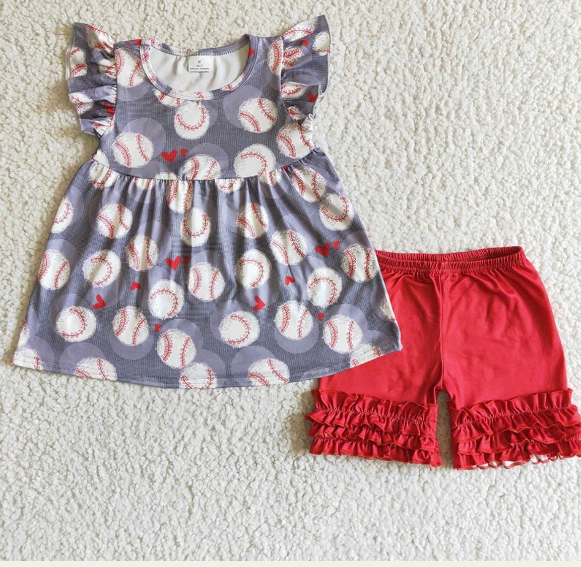 Baseball Tunic Ruffle Set