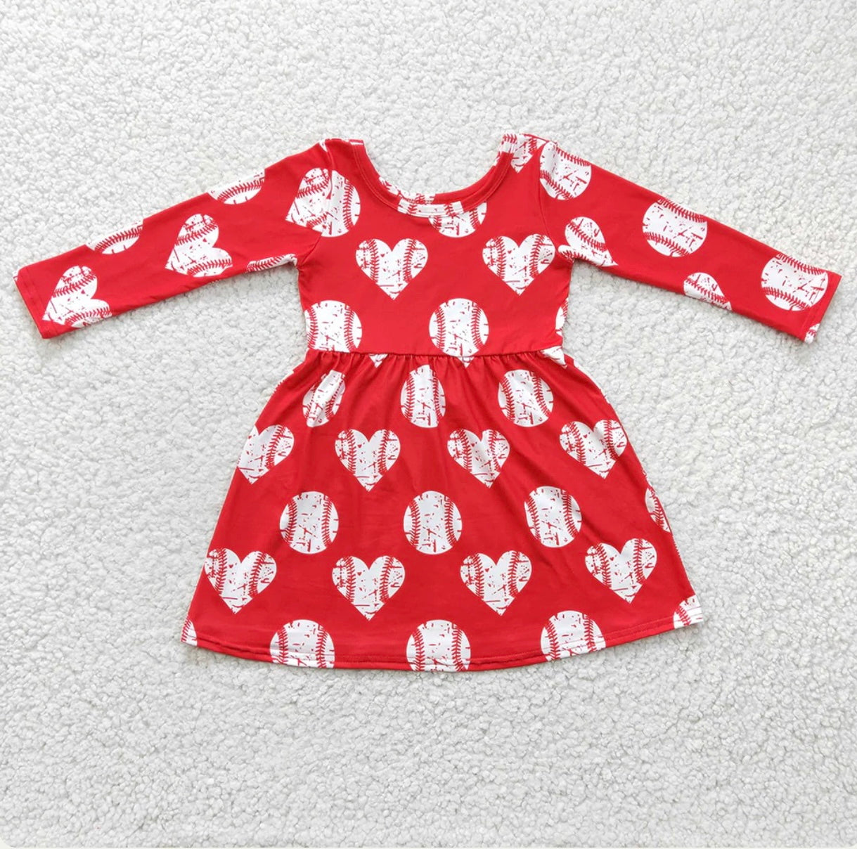 Baseball Heart Dress