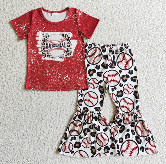 Baseball Leopard Pant Set