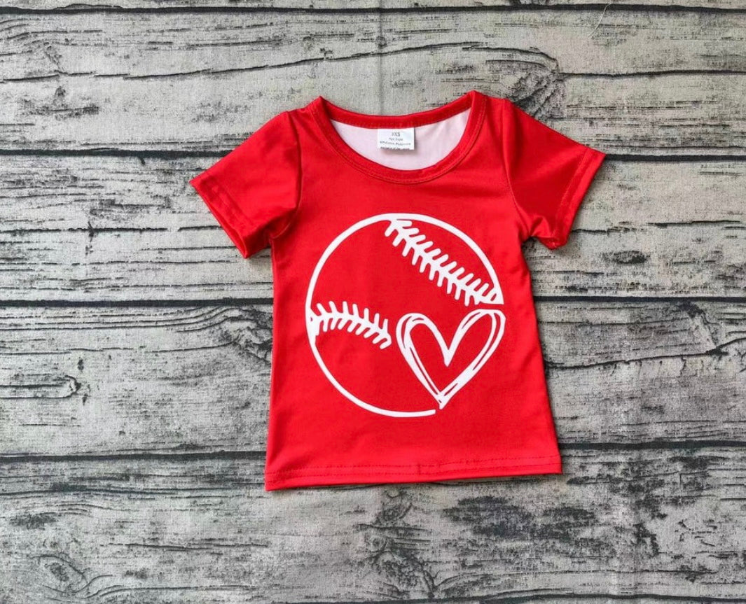 Baseball Heart Shirt  (PreOrder TAT 3-6wks)