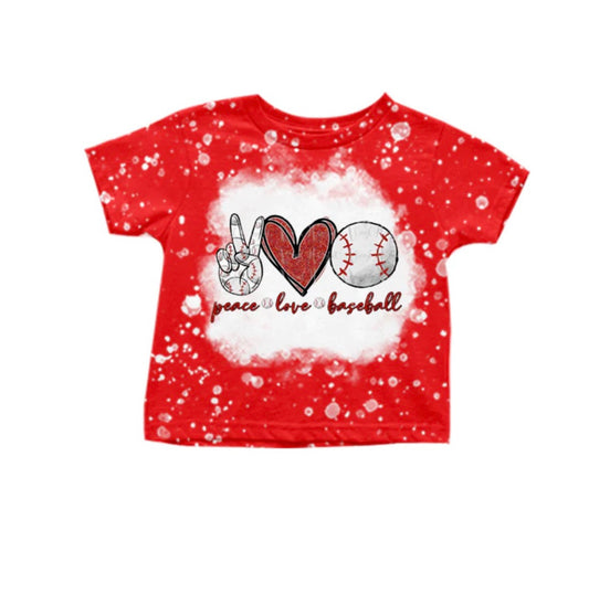 Baseball Peace Love Shirt  (PreOrder TAT 3-6wks)