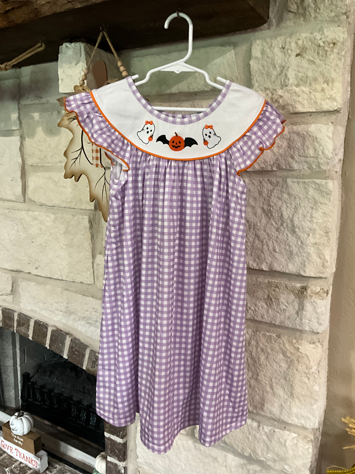 Ghost Bat Embroidery Dress