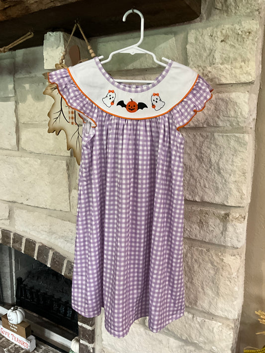 Ghost Bat Embroidery Dress