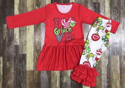 Gr*nch Love Pant Set