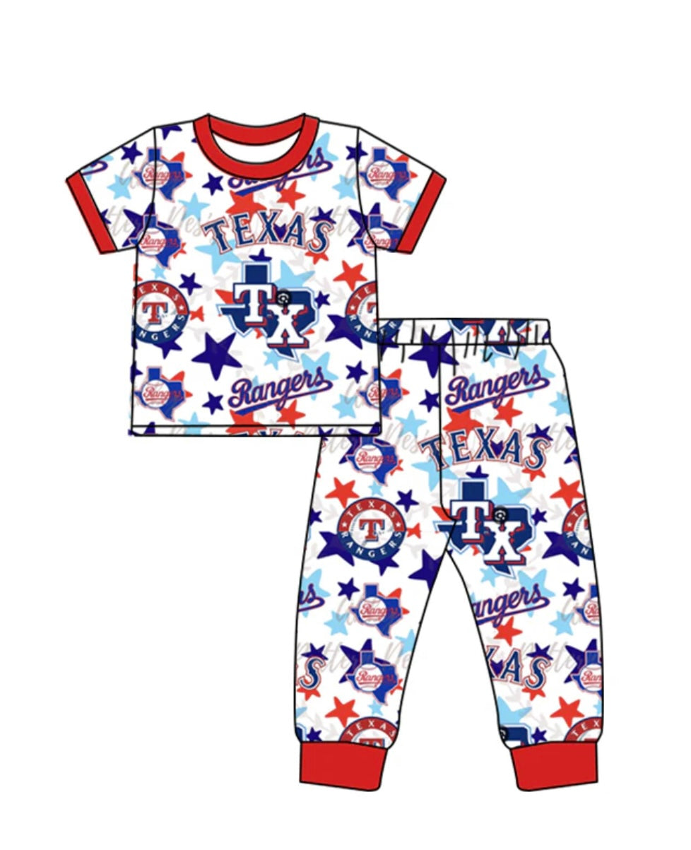 Pajamas Dallas Baseball (PreOrder TAT 3-6wks)