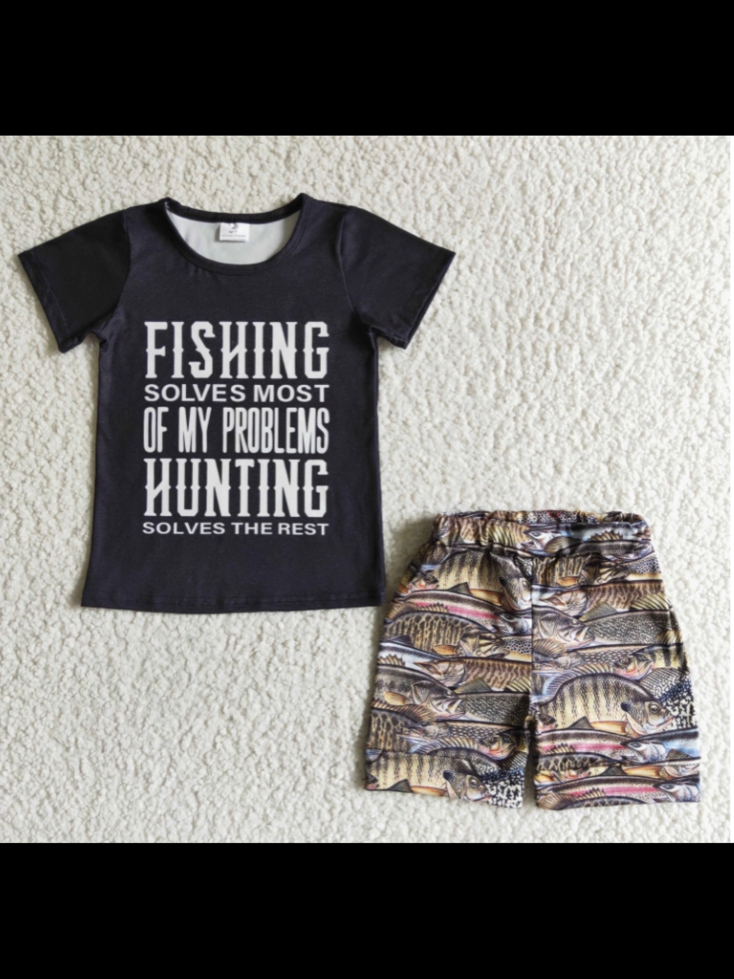 Fishing Probs Camo Short Set