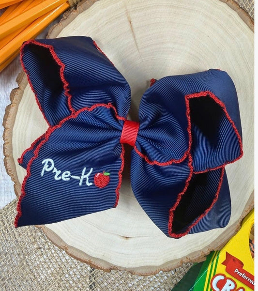 Bow Blue 1st Grade